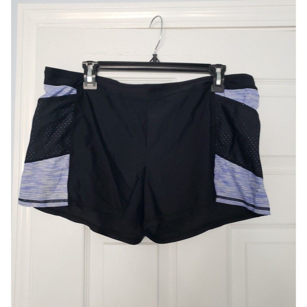 Free County Womans Athletic‎ Short with built-in briefs Size XL